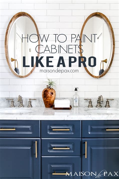Just follow this guide for how to paint bathroom cabinets. How to Paint Cabinets to Last: Painting a Bathroom Vanity ...