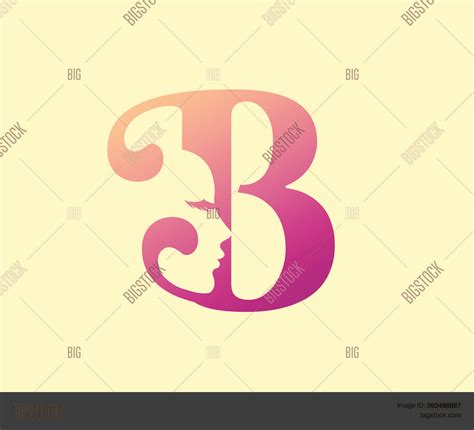 Beauty Letter B Logo Vector And Photo Free Trial Bigstock