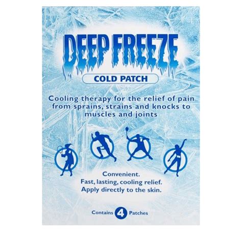 Deep Freeze Cold Patch 4 Patches Medicine Marketplace