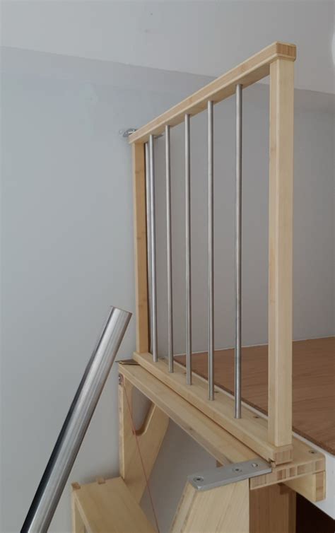 Wooden Retractable Stair Bcompact Hybrid Stair By Bcompact