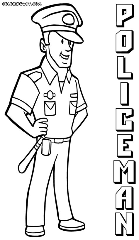 Police Officer Coloring Pages Coloring Pages To Download And Print