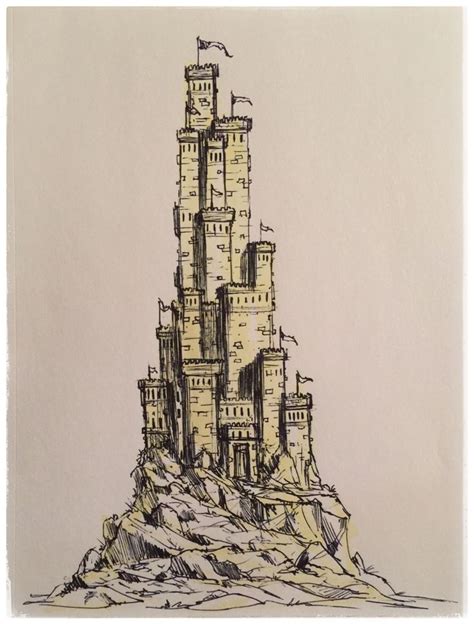 Mikephillipsart Photo Medieval Drawings Fantasy Concept Art Castle