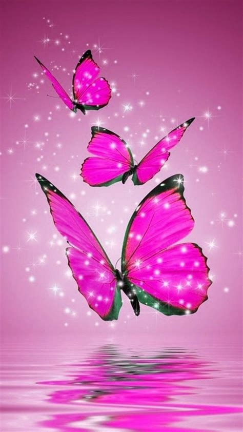Pink Glitter Butterfly Wallpapers Top Free Pink Glitter Butterfly