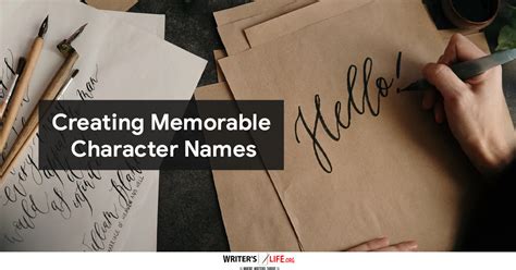 creating memorable character names writer s