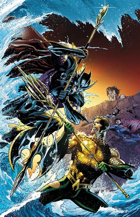 Ocean Master Aquaman 15 Art By Ivan Reis Featuring The Justice