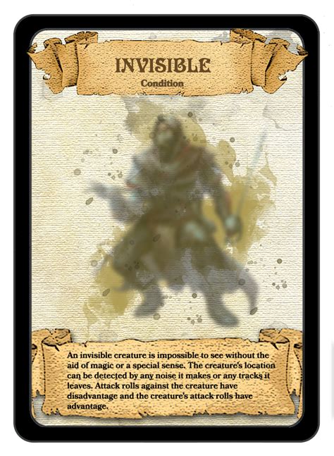 Invisible Creature Dnd Character Sheet Dandd Dungeons And Dragons