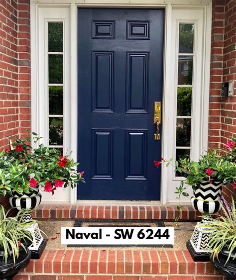 Naval Blue Front Door Sw 6244 Sherwin Williams