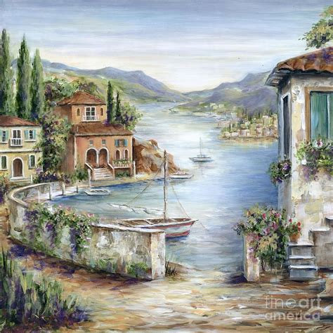 Tuscany Painting Tuscan Villas By The Sea Ii I By Marilyn Dunlap In