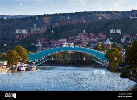 Bridge Of Peace Crossing The Mtkvari River Tbilisi Georgia Designed By