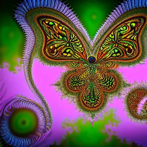 Full Shot Photograph Of A Fractal Butterfly Stable Diffusion Openart