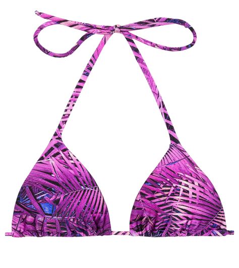 Palm Beach Sexy Purple Paisley Print Triangle Top Thong String Bikini Hot Sex Picture