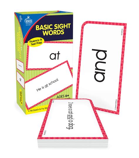 Carson Dellosa Sight Words Flash Cards For Kindergarten And Up Double