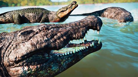 O Lago Dos Deinosuchus Crocodilos Gigantes Jurassic World Evolution Mods Ptbr Youtube