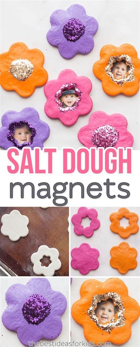These Salt Dough Flower Magnets Are The Perfect Mothers Day T Salt