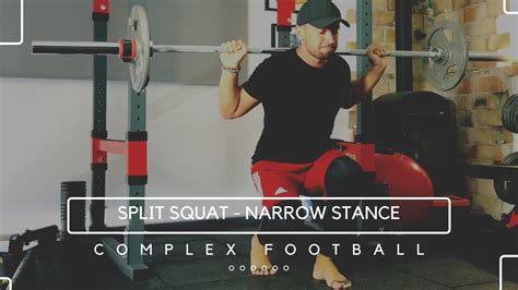Split Squat In A Narrow Stance Youtube