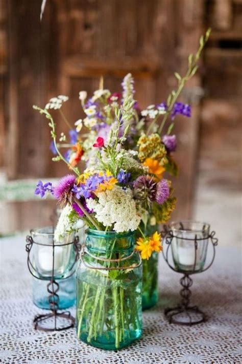 20 Budget Friendly Wildflower Wedding Centerpieces For Spring Summer