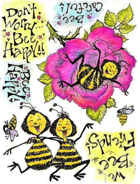 Rosie Bees Gang Bee Wonderful Images Stamp