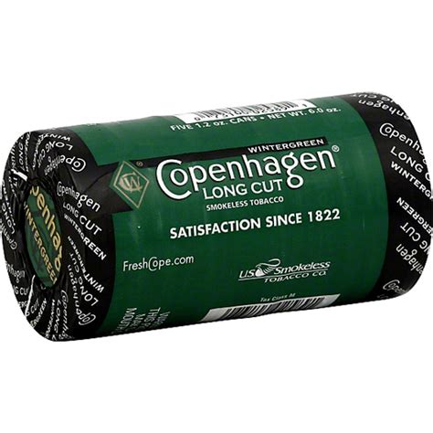 Copenhagen Smokeless Tobacco Wintergreen Long Cut Shop Jerrys Iga