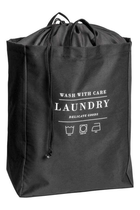 H&M Laundry Bag - Black Laundry Logo, Coin Laundry, Laundry Shop gambar png