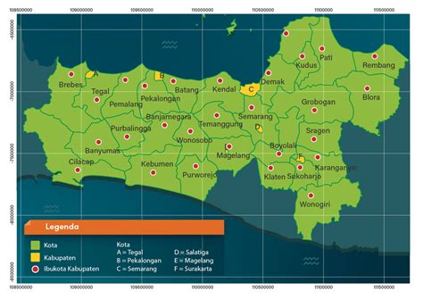 Dari Peta Provinsi Jawa Tengah Carilah Letak Temp