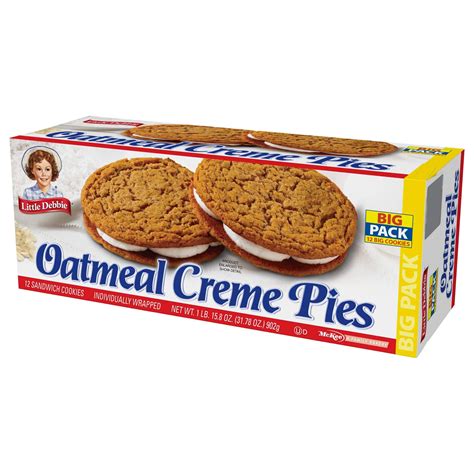 Little Debbie Oatmeal Creme Pies 4 Big Pack Boxes 48 Individually Wrapped Sandwich Cookies