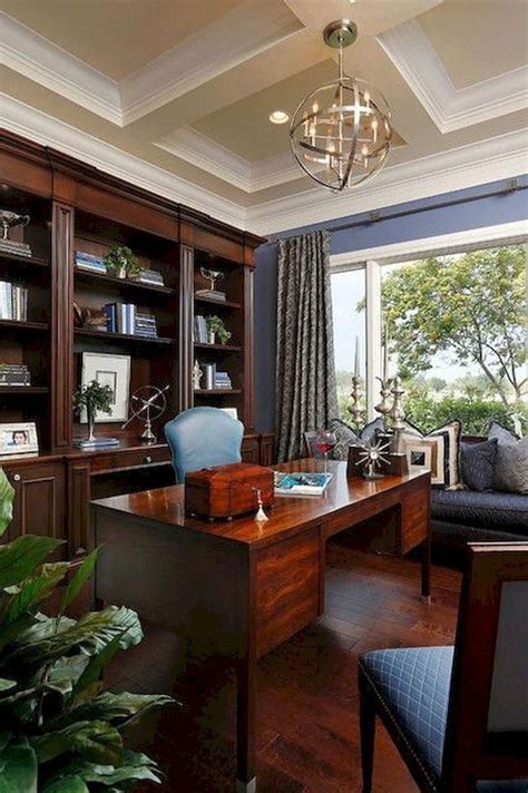 20 Gorgeous Traditional Small Home Office Design Ideas For You To Have