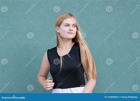 Adorable Brooding Lady Stock Image Image Of Hairstyle 122849551