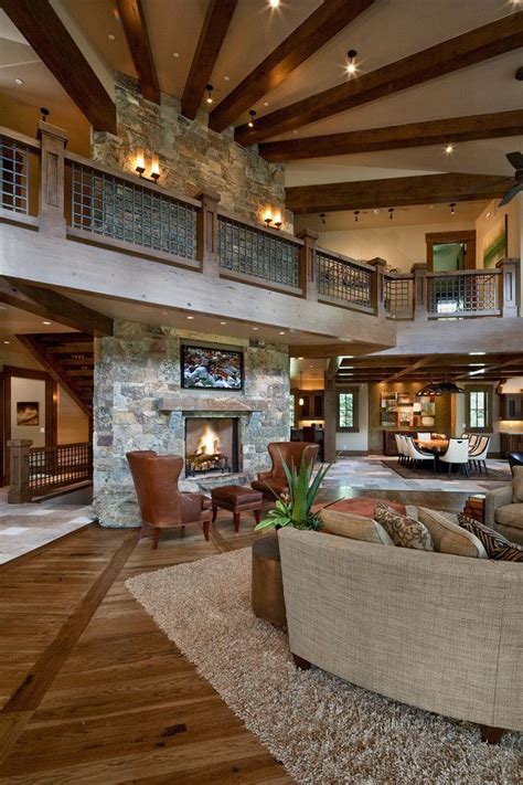 Among its many virtues, the open floor plan instantly makes a home feel bright, airy, and large. 402 best Log Cabin Design Ideas images on Pinterest