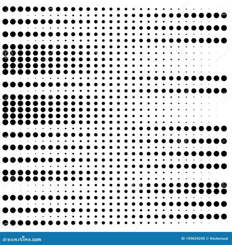 Dots Half Tone Element Speckle Stipple Geometric Pattern Circles