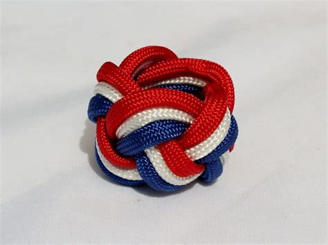 Handmade Scout Neckerchief Slide Woggle Paracord Turks Head Knot Red Etsy