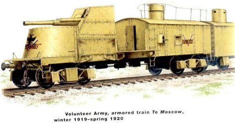 Oktober Revolution Volunteer Army Armoured Traingun Wagon To Moscow