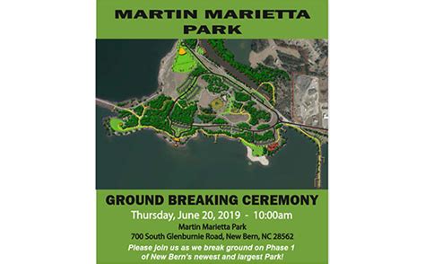 Great cities are known for their parks and exhibits and new bern is no exception. "Martin Marietta Park Breaks Ground on Thursday, June 20th ...