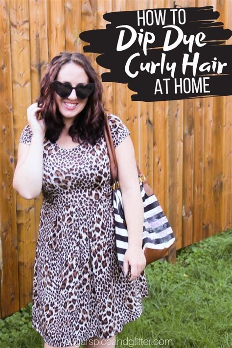 How To Dip Dye Curly Hair At Home Yes You Read That