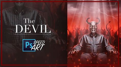 Photoshop Speed Art The Devil Youtube