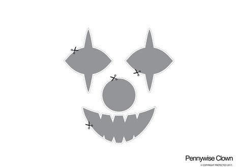 Clown Pumpkin Carving Templates Printable Word Searches