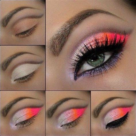 If orange makeup makes you think no way, have no fear. Red and Orange Sunset Smokey Eyeshadow Looks Are It. # ...