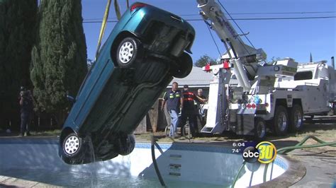 Can you buy auto insurance with no vehicle? Car goes for a swim in Fresno; driver has no license ...