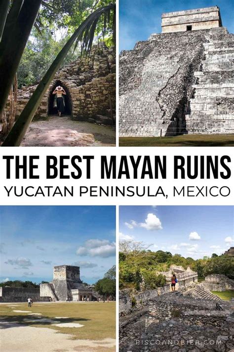 Pyramids Best Mayan Ruins In Yucatan And Mayan Ruins Yucatan Map