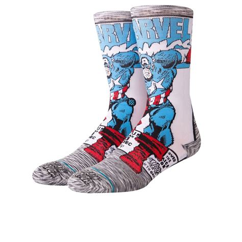 Stance X Marvel Captain America Comic Sock Socks Natterjacks