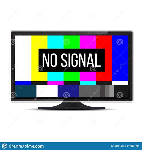 What exactly were you doing when the error occurred? Creative Illustration Of No Signal TV Test Pattern ...