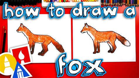 How To Draw A Realistic Fox Youtube