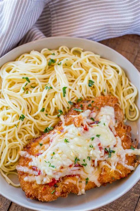 The Best Chicken Parmesan With A Buttery Crispy Panko Coating Baked To
