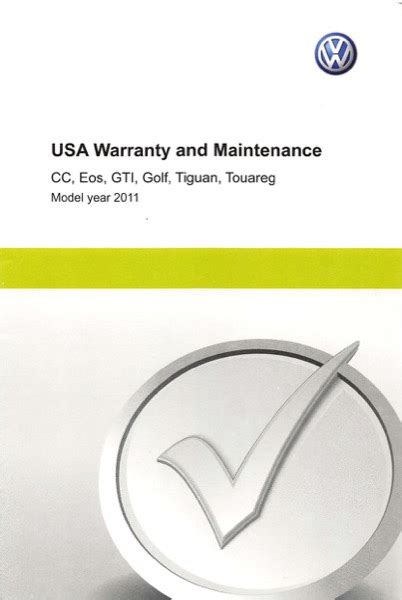 2011 Volkswagen Tiguan Owners Manual In Pdf