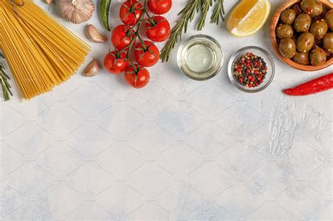 Free Photo Italian Food Background Tomatoes Olives Thyme Free