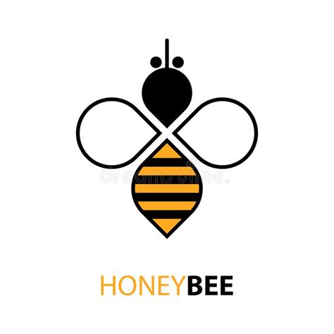 Bee Logo Design Vector Illustration Bee Honey Power Logo Business