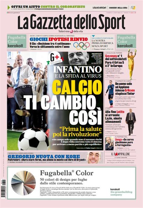 Le Prime Pagine Dei Quotidiani Sportivi Forza Parma