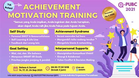 Achivement Motivation Training Fokuskan Tujuan Untuk Raih Impian Dan