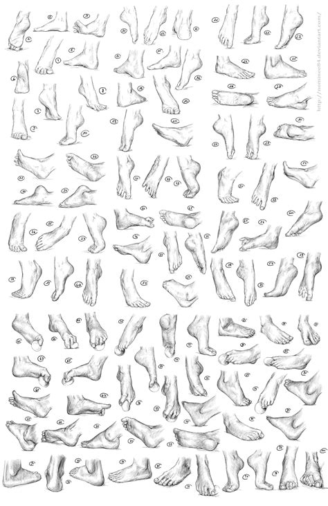 100 Feet Studies By Nominee84 On Deviantart Feet Drawing Anatomy