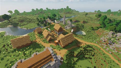 Small Settlement On Ancient Ruins Minecraft Map
