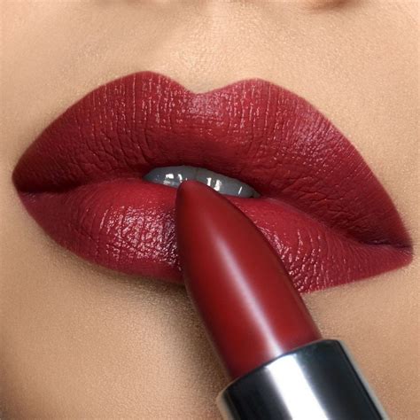 Matte Burgundy Red Lipstick Burgundy Lipstick Dark Red Lips Lipstick Shades